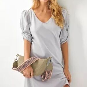 Amadi Twist Puff-Sleeve Dress